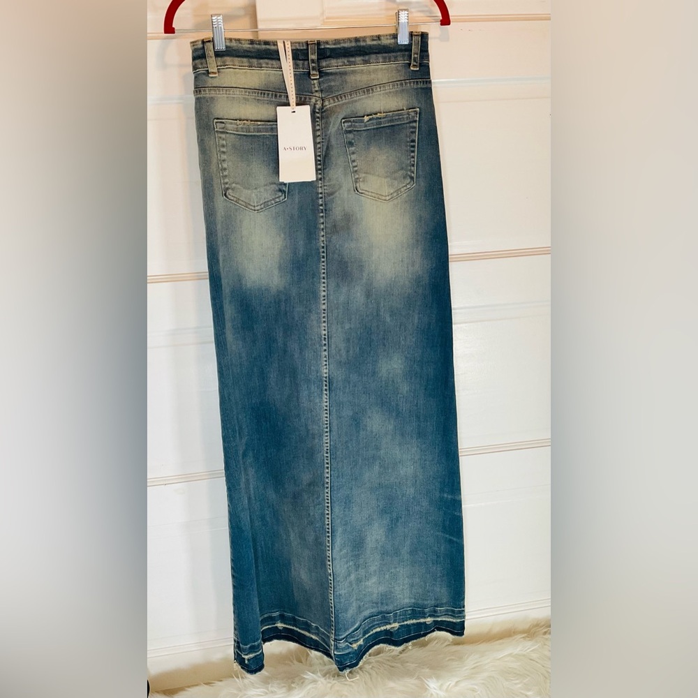 💙 LIMITED EDITION DENIM MAXI SKIRT 💙 - Picture 6 of 16